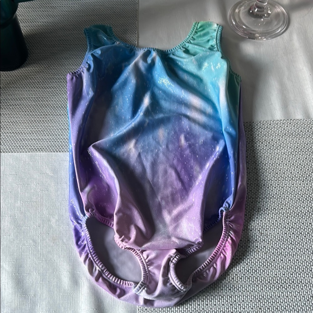 Gradient Blue and Purple Leotard